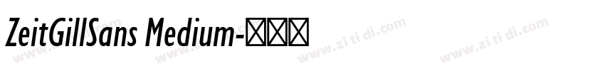 ZeitGillSans Medium字体转换